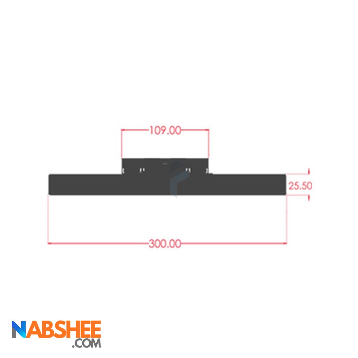 چراغ مگنتی خطی 10 وات کد MD10-3000