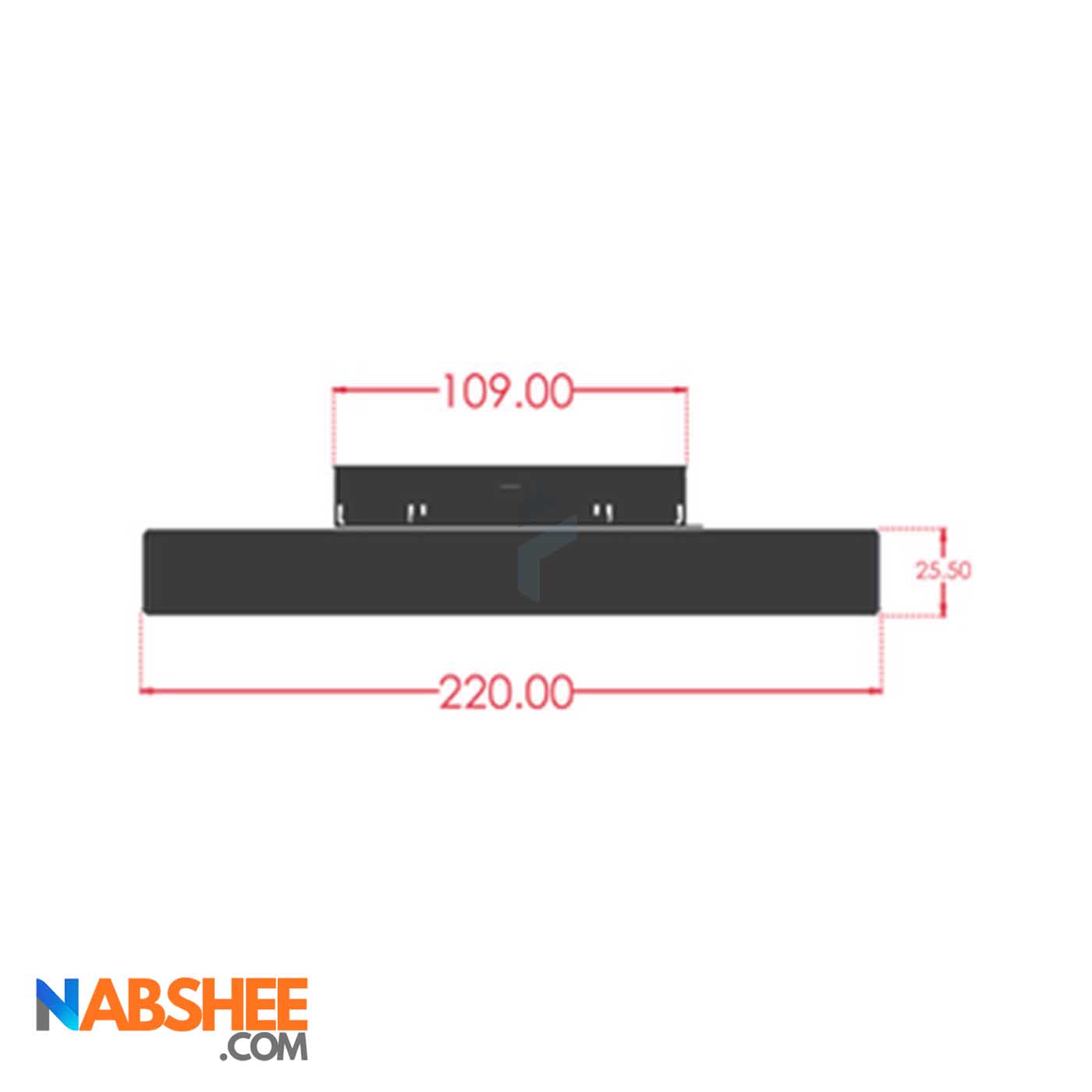چراغ مگنتی لنزدار 12 وات کد MZ12-6000